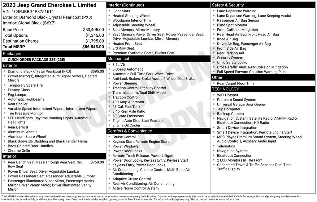 jeep grand cherokee l 2023 1C4RJKBG4P8751611 image jeep grand cherokee l 2023 1C4RJKBG4P8751611 image